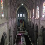 View inside the La Basilica church. 