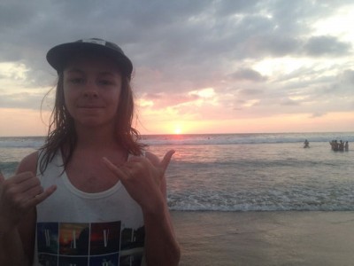 Hang loose sunset